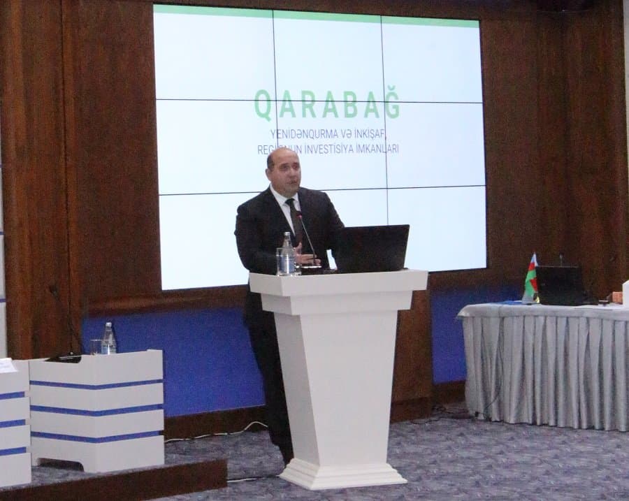 “İşğaldan azad olunmuş ərazilərin investisiya cəlbediciliyi” mövzusunda elmi-praktik konfrans keçirilib 7